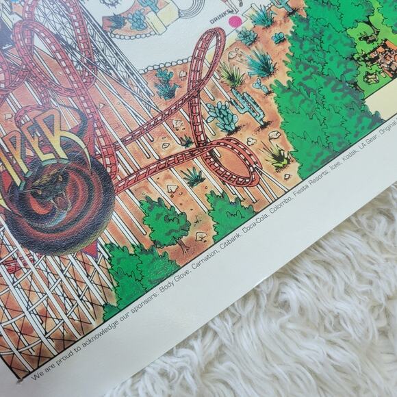 Vintage Disney Magic Kingdom Viper Poster 80s 90s - Picture 8 of 10